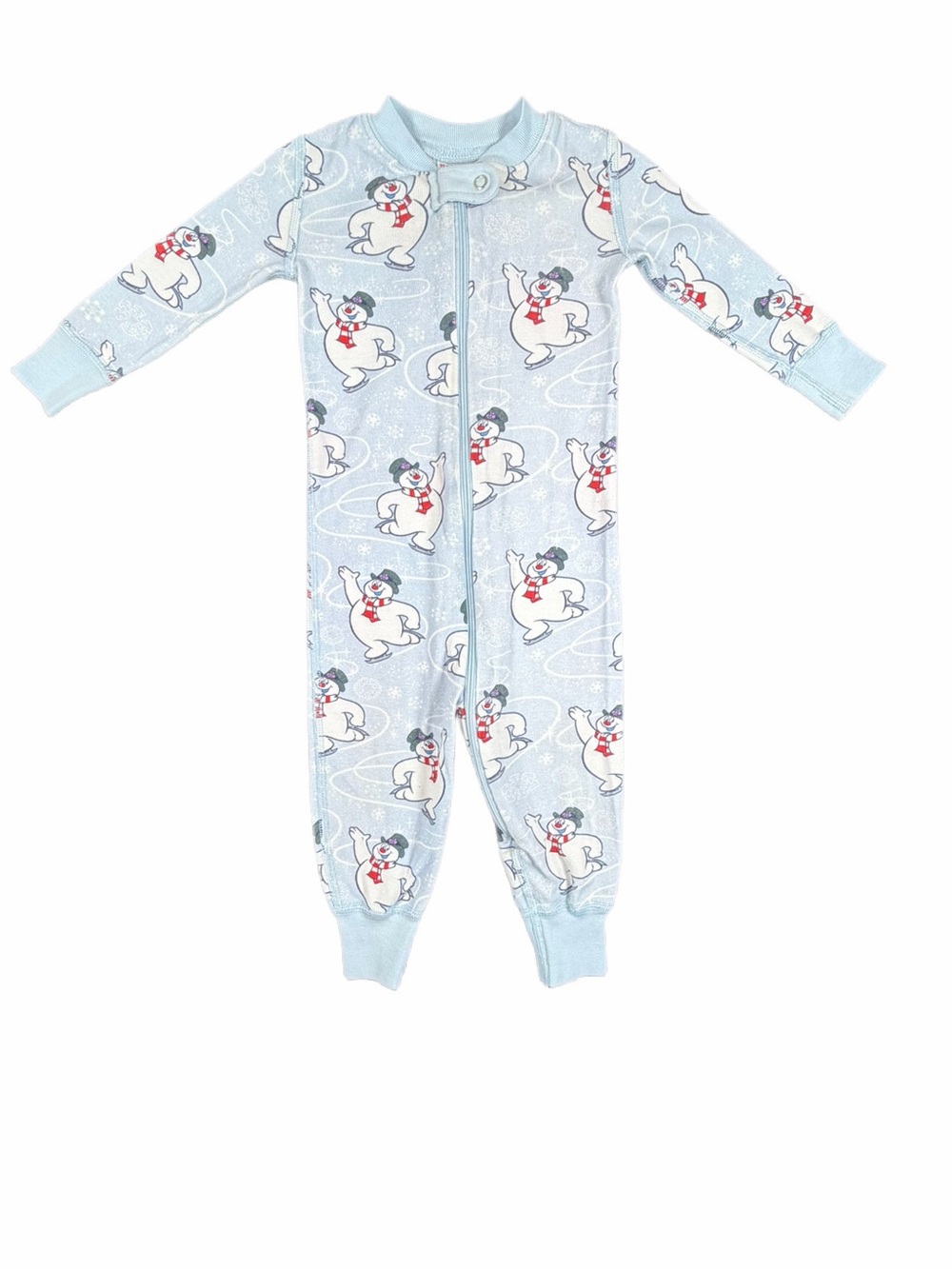 HANNA ANDERSSON x Frosty the Snowman Org Cotton Zip Christmas Sleeper - 12-18M